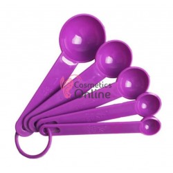 Linguri din plastic pentru masurare creme, solutii LNG005, 5 bucati Mov